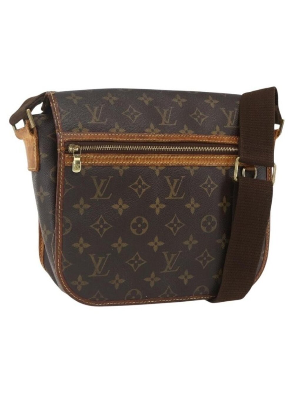 Authentic LOUIS VUITTON Monogram Messenger Bosphore PM Shoulder Bag M40106 LV